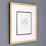 Joan Miro UNTITLED Unique Hand Embellished Aquatint