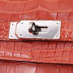 Hermes KELLY 40 Matte Porosus Retourne Handbag