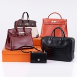 Hermes KELLY 40 Matte Porosus Retourne Handbag