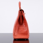 Hermes KELLY 40 Matte Porosus Retourne Handbag