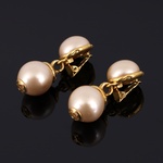 Chanel Faux Pearl Drop Estate Earrings