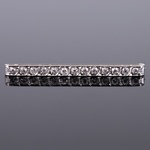 Old European-Cut Diamond & Platinum Estate Pin