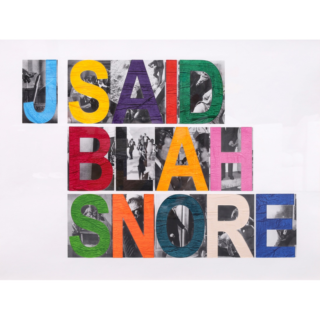 John Baldessari BLAH Mixographia Print, 47.25"W