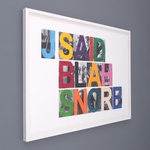 John Baldessari BLAH Mixographia Print, 47.25"W