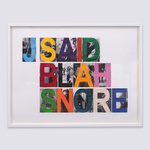 John Baldessari BLAH Mixographia Print, 47.25"W