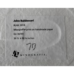 John Baldessari BLAH Mixographia Print, 47.25"W
