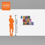 John Baldessari BLAH Mixographia Print, 47.25"W