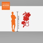 Donald Sultan THREE RED LANTERN FLOWERS Wall Sculpture, 54"H