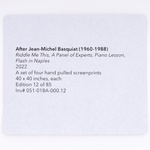 Jean-Michel Basquiat (After) FLASH IN NAPLES Screenprint