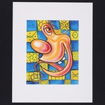 Kenny Scharf UNTITLED (Grinning Whimsy) Archival Print