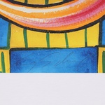 Kenny Scharf UNTITLED (Grinning Whimsy) Archival Print