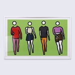 Julian Opie DANCE SYNCED 2 Screenprint, 59"W