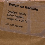 Willem de Kooning UNTITLED Painting, 42"H