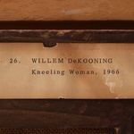 Willem de Kooning KNEELING WOMAN Painting
