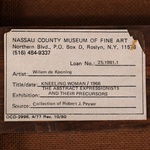 Willem de Kooning KNEELING WOMAN Painting