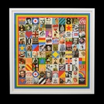 Peter Blake 100 SOURCES OF POP Diamond Dust Screenprint, 51"H
