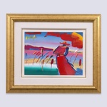 Peter Max WALKING IN REEDS Mixed Media