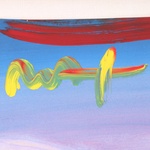 Peter Max WALKING IN REEDS Mixed Media