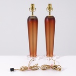 Pair of Paolo Venini INCISO Lamps