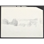 3 William Clutz Landscape Drawings