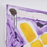 Katherine Bernhardt HAMBURGERS, FRENCH FRIES & CIGARETTES Painting, 72"H