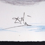 Salvador Dali FEMME SURREALISTE AU HOMARD Lithograph