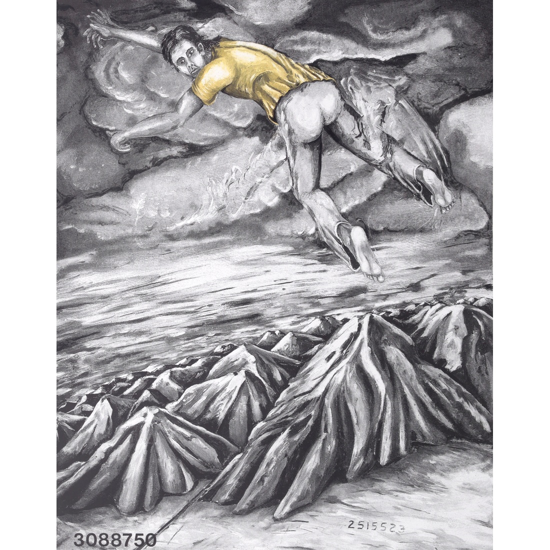 Jonathan Borofsky I DREAMED I COULD FLY NO. 3088750 Lithograph