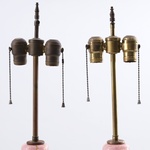 Pair of Barovier & Toso LATTICINO Lamps, Murano