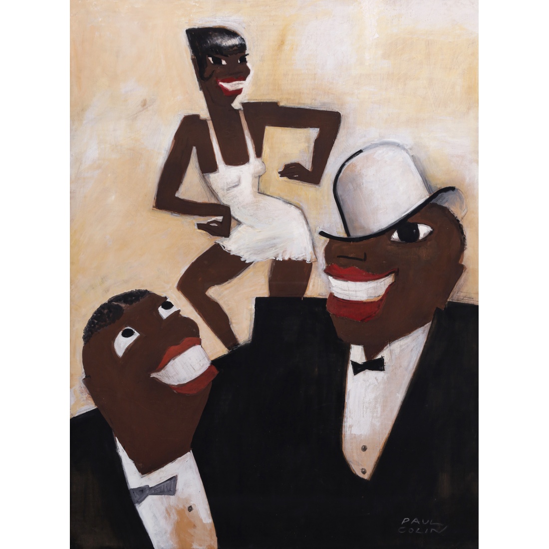 Paul Colin UNTITLED (Josephine Baker) Painting, 61.25"H