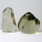 5 Large Polished Andara Crystals, 17"H