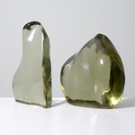 5 Large Polished Andara Crystals, 17"H