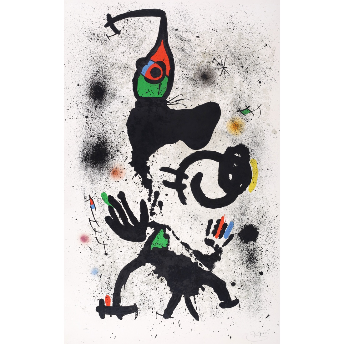 Joan Miro LE PECHEUR D'EPONGES Lithograph
