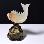 Archimede Seguso ALABASTRO Fish Sculpture / Bottle, Murano (2 Available, Priced Each)
