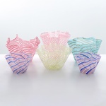 Fratelli Toso FAZZOLETTO Handkerchief Vases, Leslie Pina Collection, Priced Each