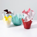 Fratelli Toso FAZZOLETTO Handkerchief Vases, Leslie Pina Collection, Priced Each