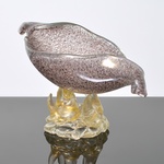 Large Ercole Barovier CONCHIGLIA Shell Compote / Vessel, Murano