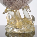 Large Ercole Barovier CONCHIGLIA Shell Compote / Vessel, Murano