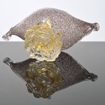 Large Ercole Barovier CONCHIGLIA Shell Compote / Vessel, Murano