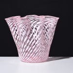 Large Fratelli Toso FAZZOLETTO Handkerchief Vase, Murano