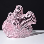 Large Fratelli Toso FAZZOLETTO Handkerchief Vase, Murano