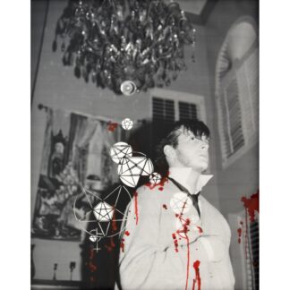 Large Hernan Bas Mixed Media Work, Unique