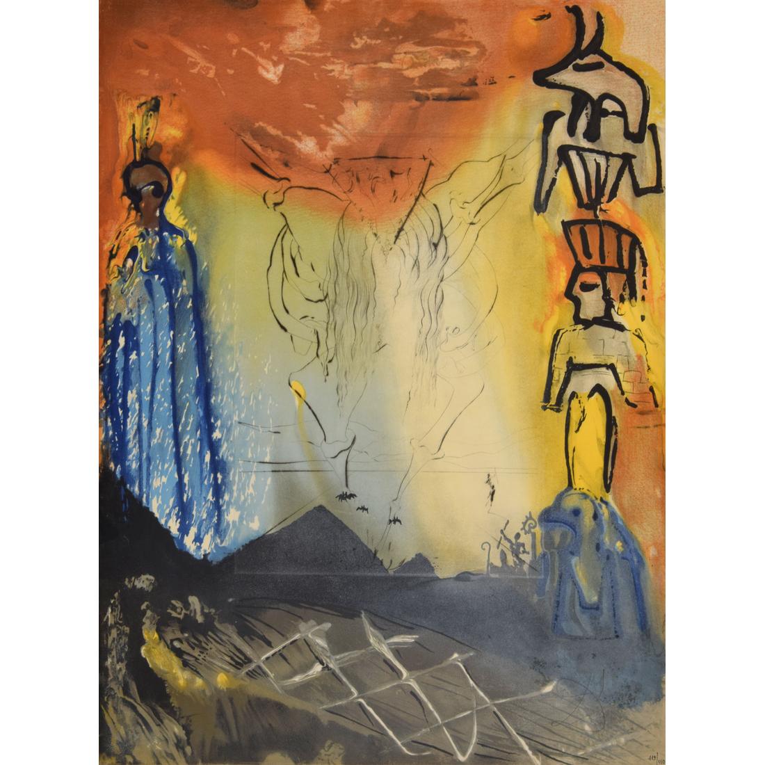 Salvador Dali “Nightmare of Moses” Lithograph, Signed Edition