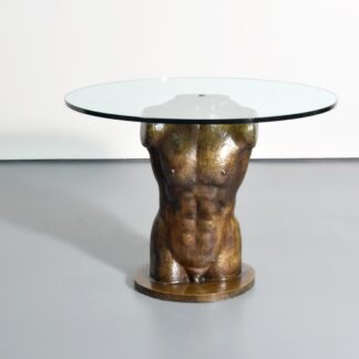 Victor Salmones “Torso” Bronze Sculptural Dining Table