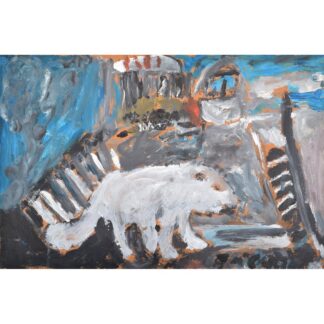 Justin McCarthy Painting “White Fang”, Unique