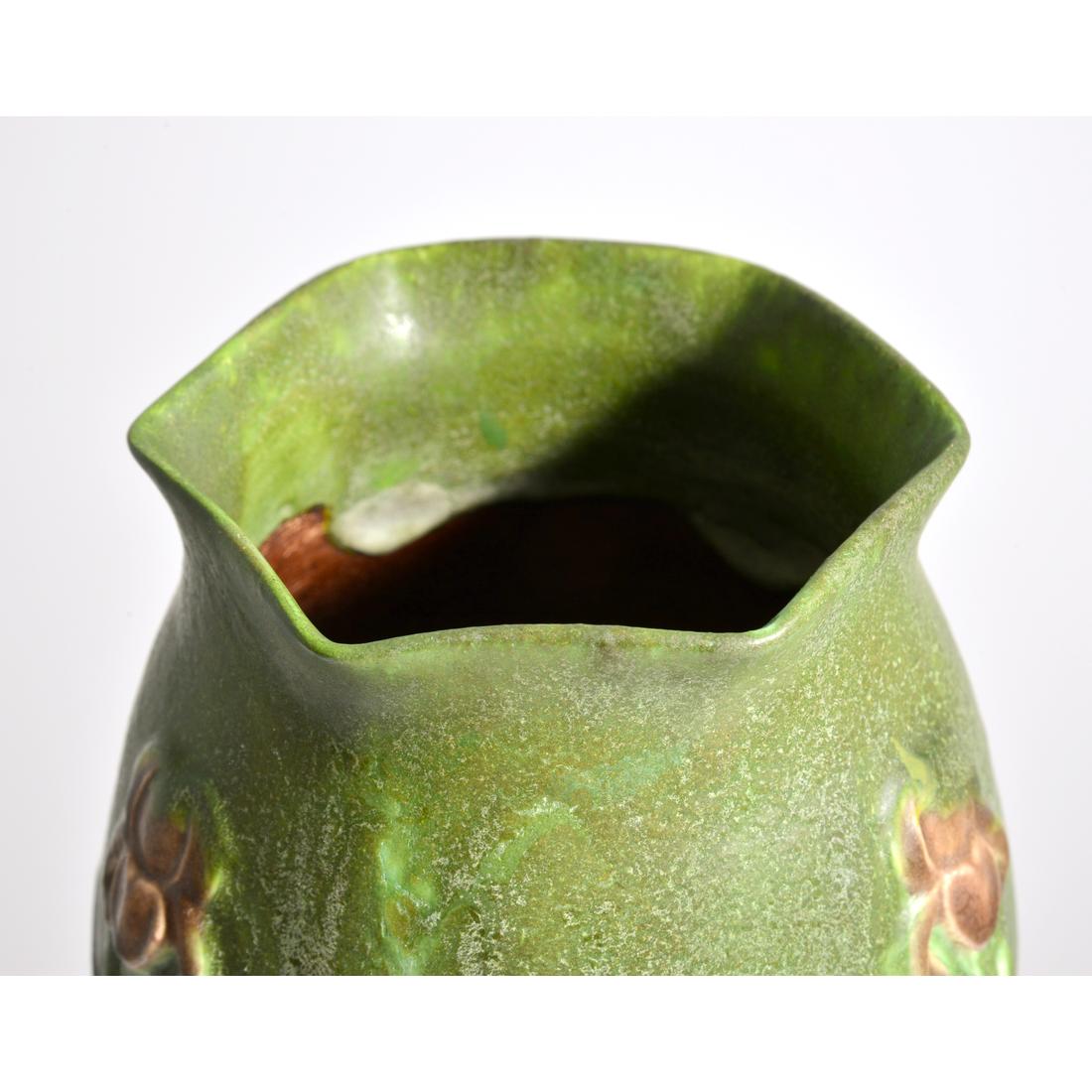 Rare George P. Kendrick for Grueby Multi-Colored Vase - Image 2