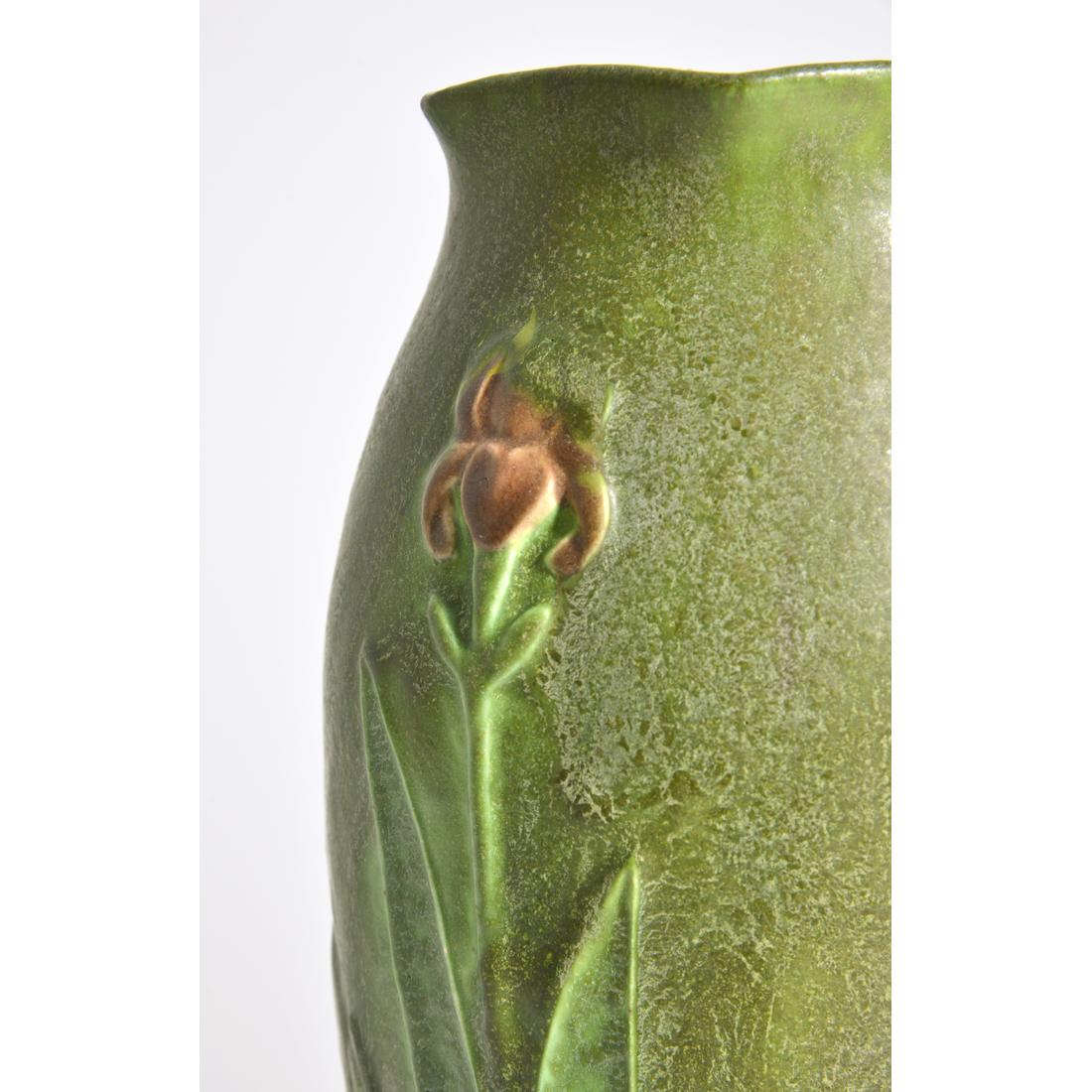 Rare George P. Kendrick for Grueby Multi-Colored Vase - Image 3
