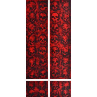 Large Sabino Guiso Smoke Painting, Skulls, 102″H