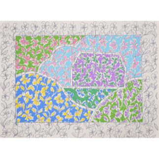 George Chemeche PURPLE BARN Lithograph