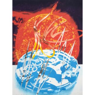 Large James Rosenquist SUN SETS… Print, 78″H