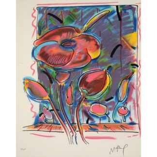 Peter Max GARDEN FLOWERS Lithograph